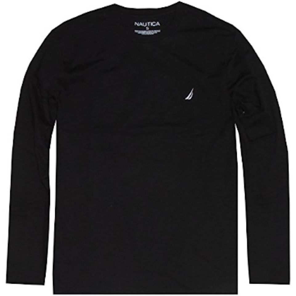 image:imageNautica Mens JClass Logo Long Sleeve TShirtBlack