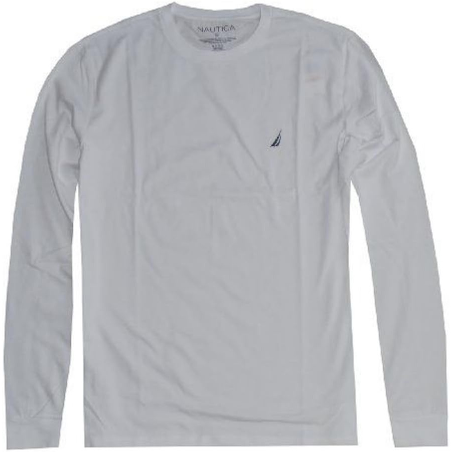 image:imageNautica Mens JClass Logo Long Sleeve TShirtWhite