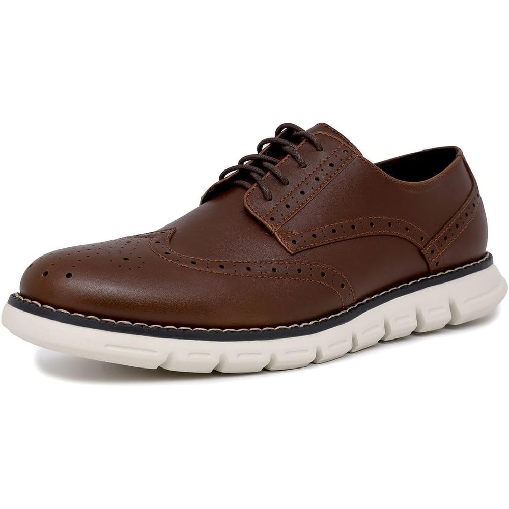 image:imageNautica Mens Knit Dress Oxford Dress Sneakers Breathable Stylish Lightweight amp Comfortable Ideal for Business or WalkingBrown Smooth