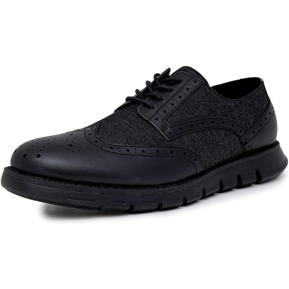image:imageNautica Mens Knit Dress Oxford Dress Sneakers Breathable Stylish Lightweight amp Comfortable Ideal for Business or WalkingDenim Black Smooth