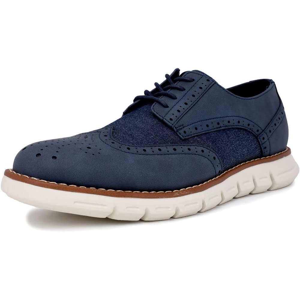 image:imageNautica Mens Knit Dress Oxford Dress Sneakers Breathable Stylish Lightweight amp Comfortable Ideal for Business or WalkingNavy Denim Smooth