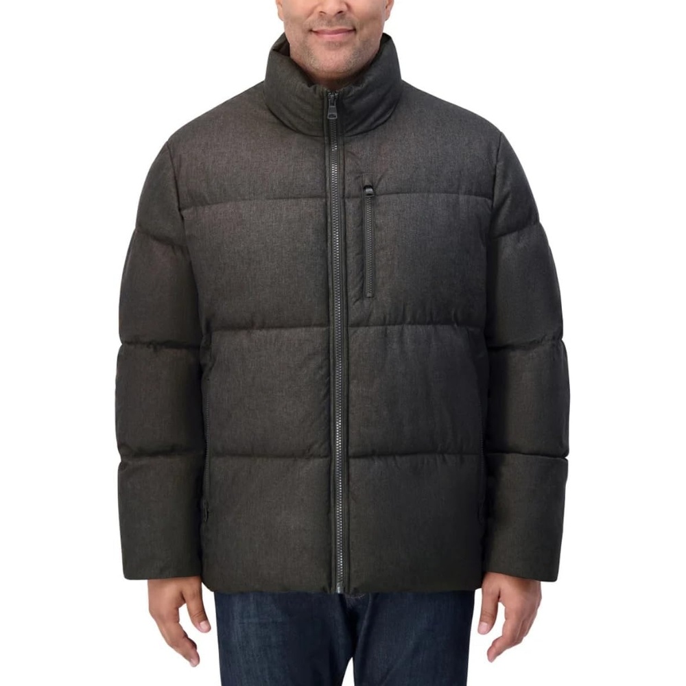 image:imageNautica Mens Lightweight Quilted Puffer Jacket Full Zip Transitional OuterwearErmine