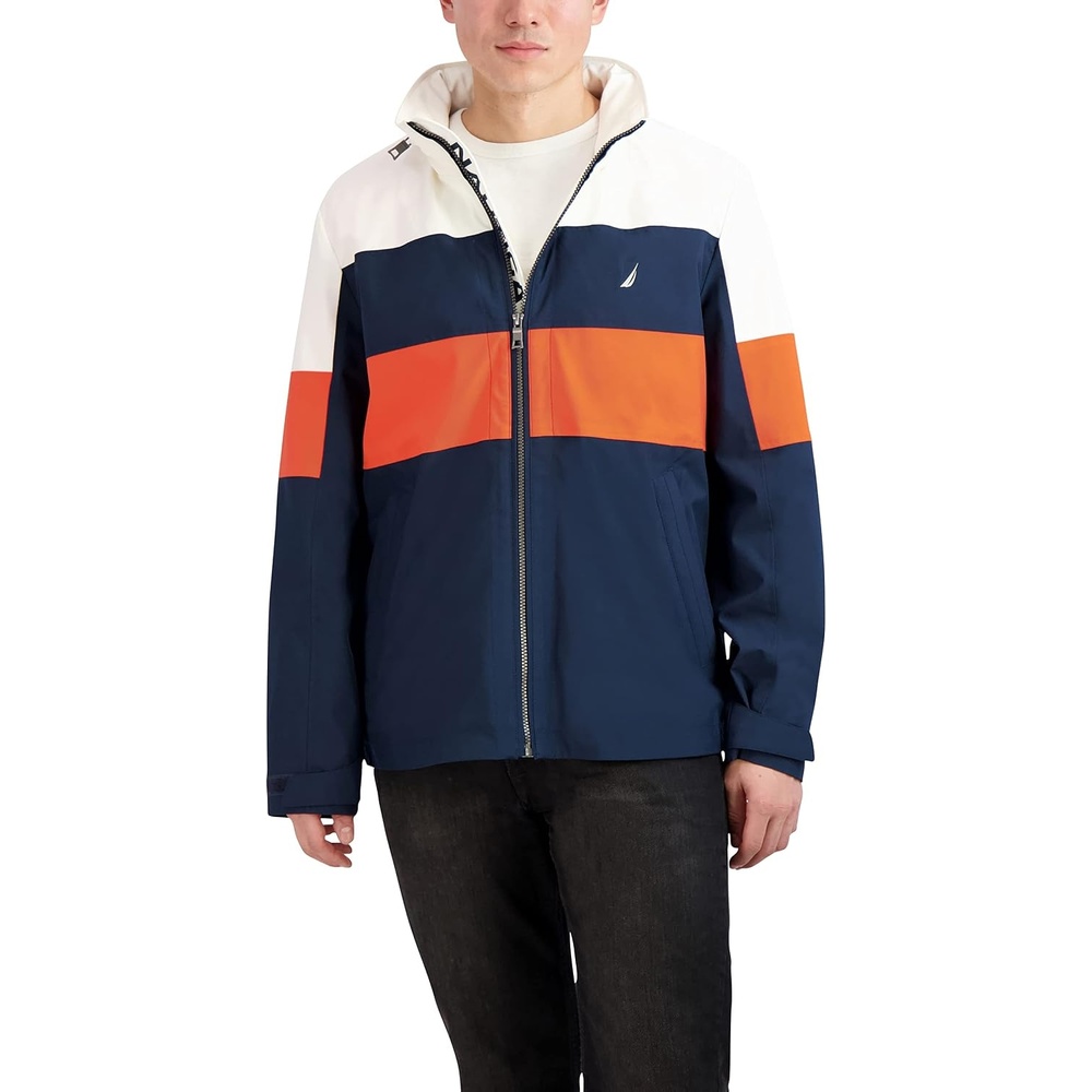 image:imageNautica Mens Lightweight Sailing Jacket Waterproof amp Windproof BreathableBluenight