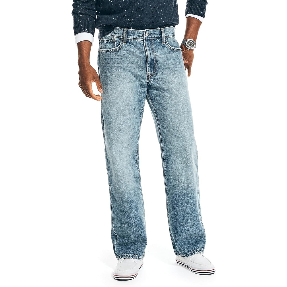 image:imageNautica Mens Loose Fit DenimBasalt Lake Wash