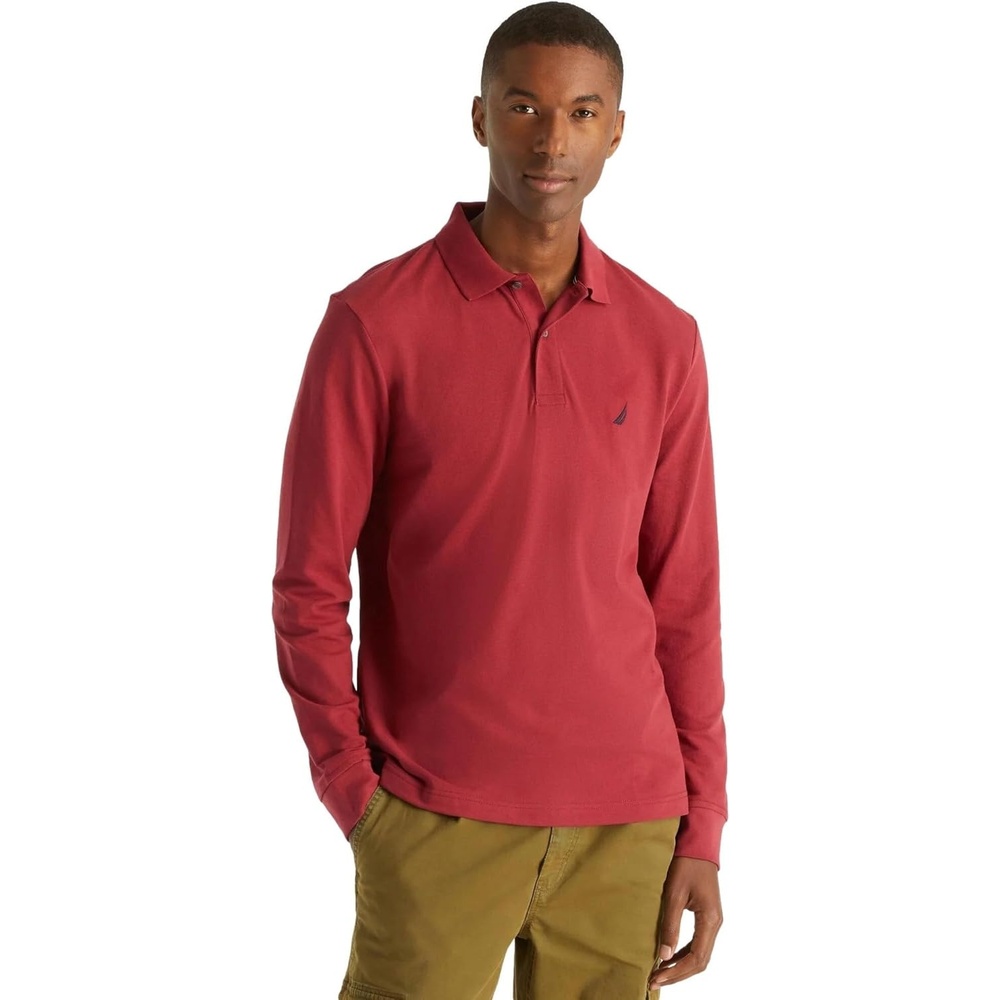 image:imageNautica Mens Nautica Classic Fit LongSleeve Deck PoloNautica Classic Fit LongSleeve Deck PoloAutumnberry