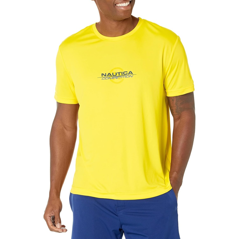 image:imageNautica Mens Nautica Competition Sustainably Crafted Crewneck TShirtBlazing Yellow