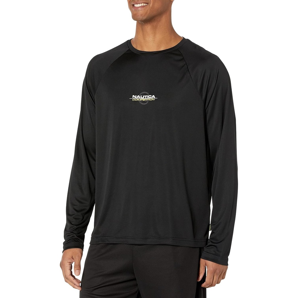image:imageNautica Mens Nautica Competition Sustainably Crafted LongSleeve TShirtBlack