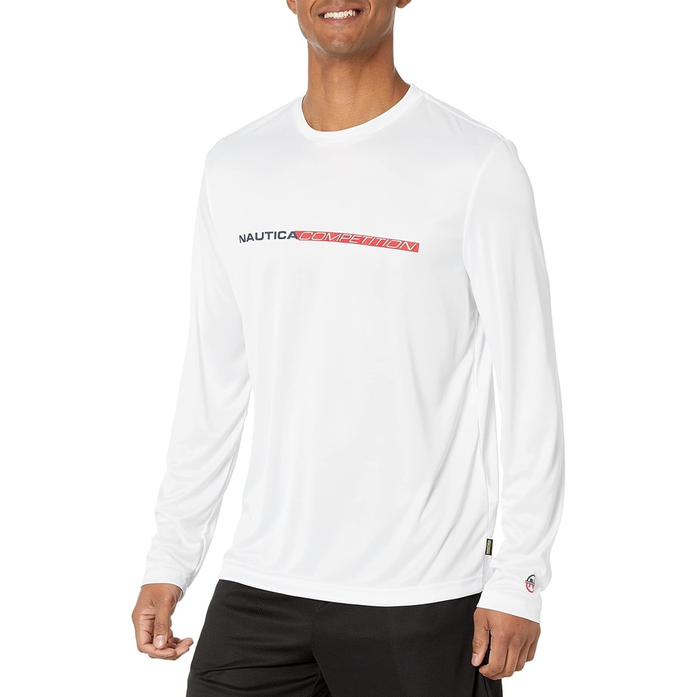image:imageNautica Mens Nautica Competition Sustainably Crafted LongSleeve TShirtBright White