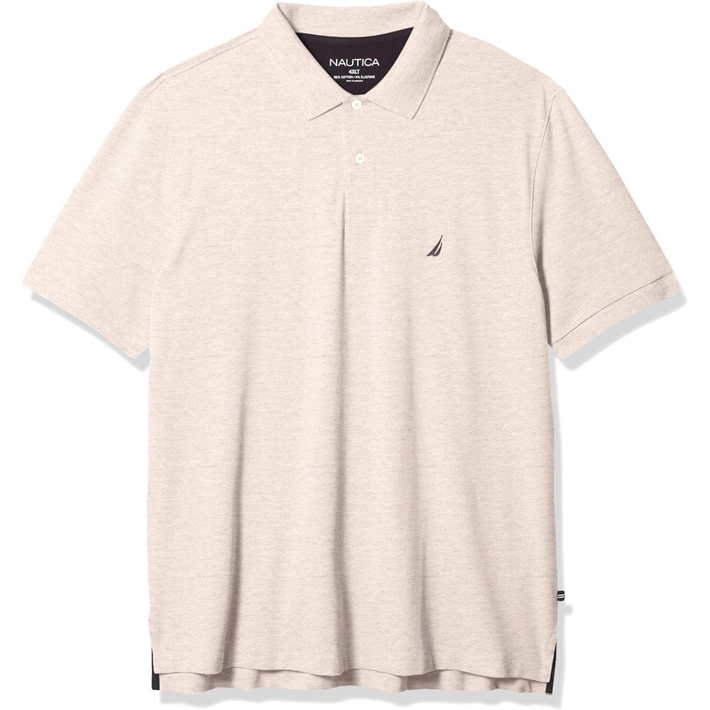 image:imageNautica Mens Nautica Mens Big amp Tall Stretch Pique PoloGrey Heather