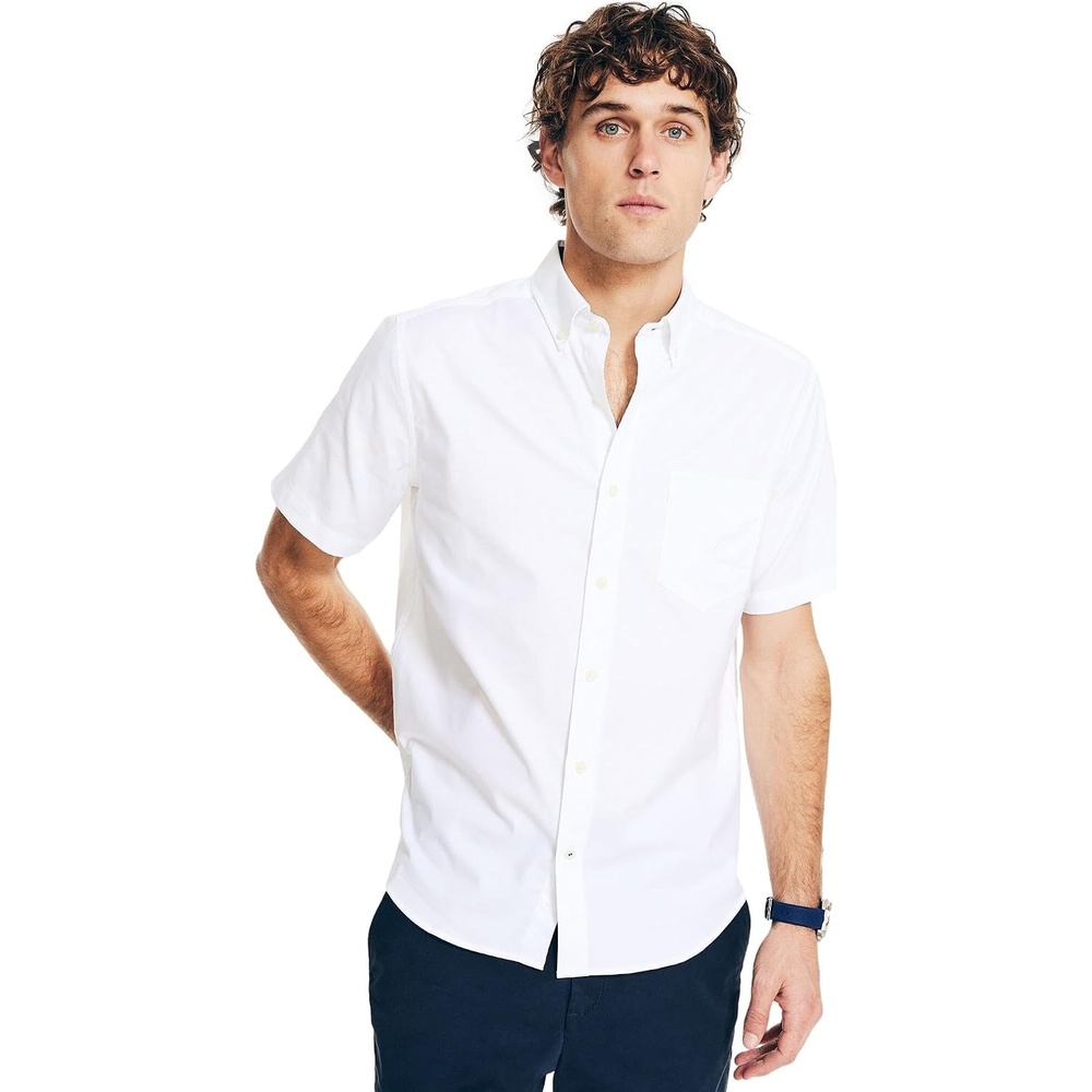 image:imageNautica Mens Nautica Mens Classic Fit Oxford ShirtNautica White