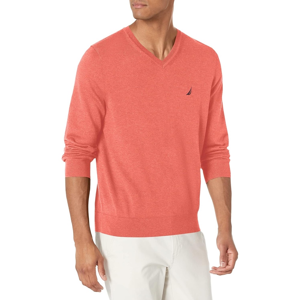image:imageNautica Mens Nautica Navtech VNeck SweaterCruise Heather