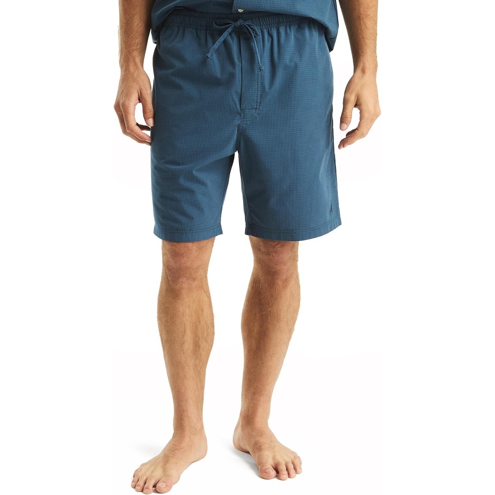 image:imageNautica Mens Nautica Sustainably Crafted Poplin Sleep ShortEnsign Blue