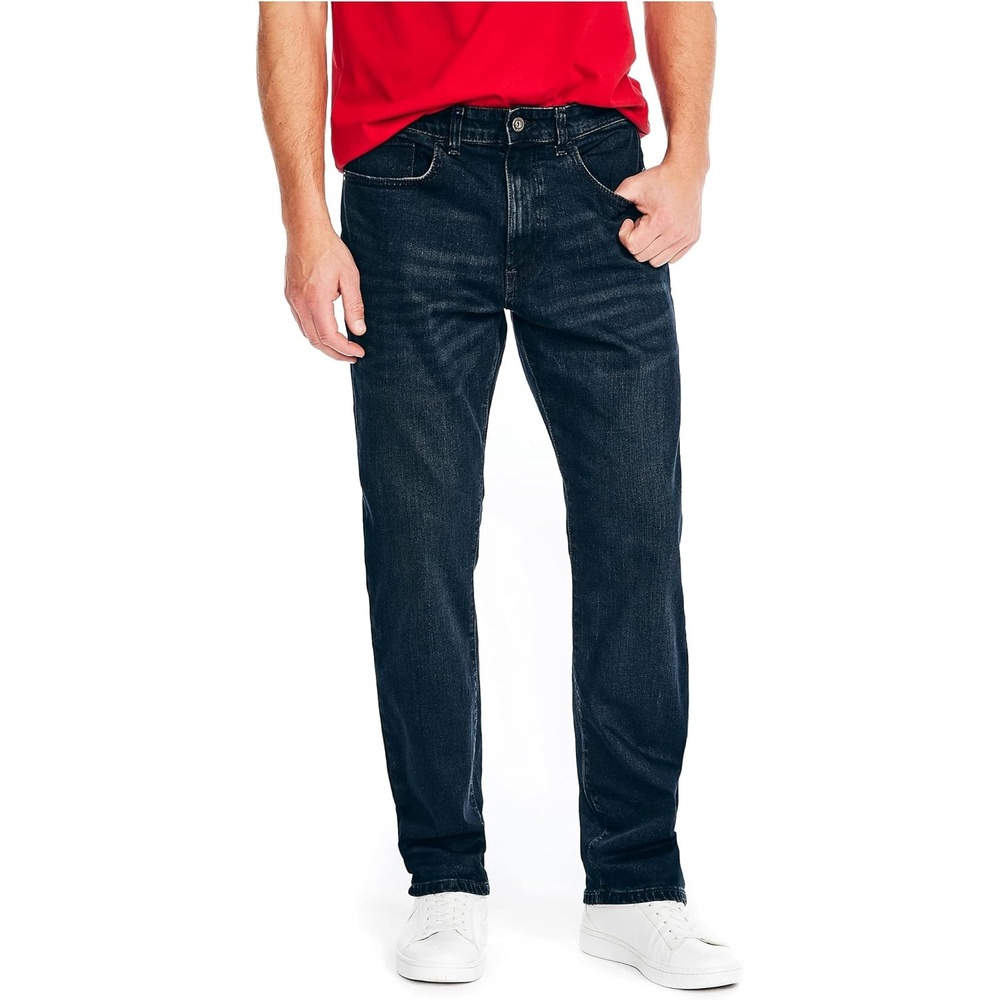 image:imageNautica Mens Nautica Vintage Straight Stretch DenimBlack Lagoon Wash