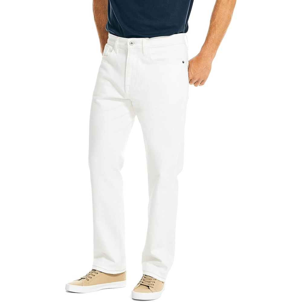 image:imageNautica Mens Nautica Vintage Straight Stretch DenimGlacier Bay Wash