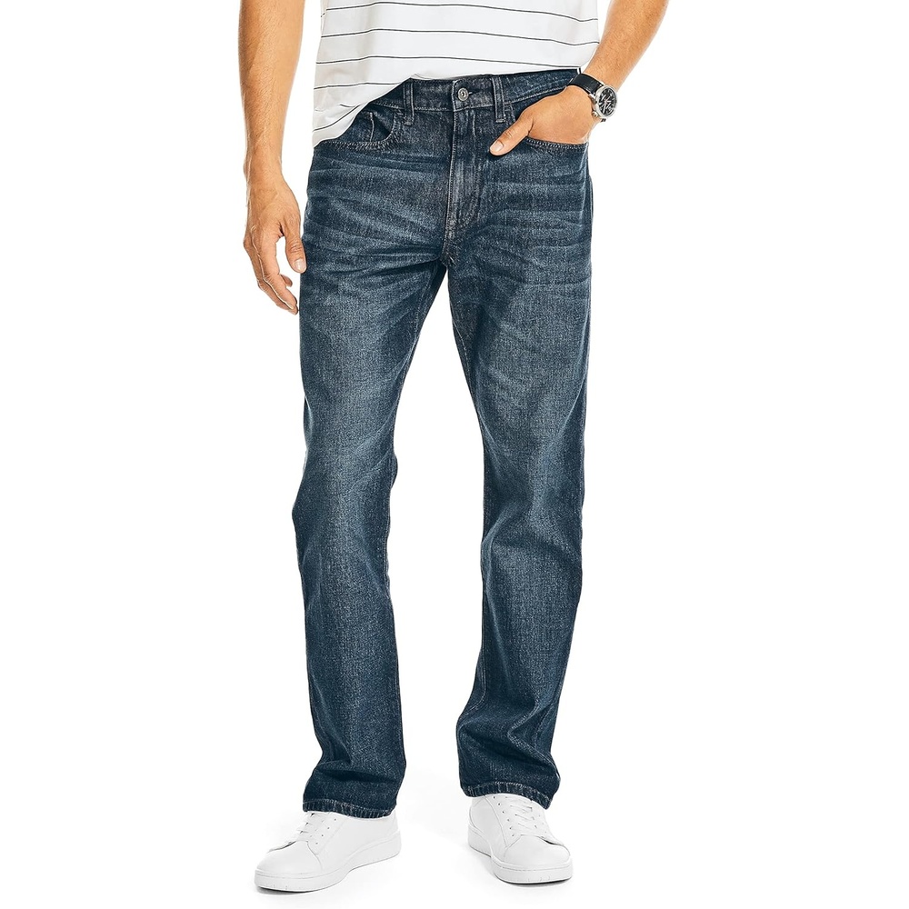 image:imageNautica Mens Nautica Vintage Straight Stretch DenimNorth Sea Canal Wash