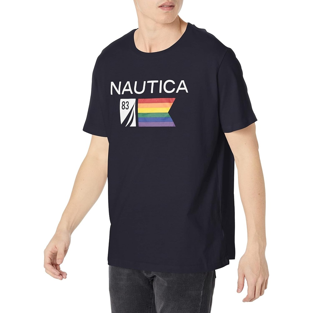 image:imageNautica Mens Pride Logo Graphic Sleep TShirtNavy