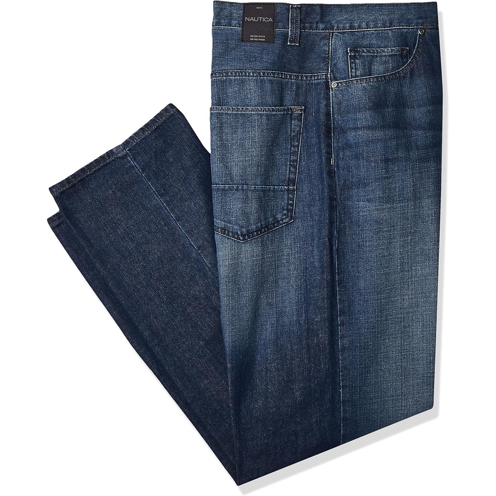 image:imageNautica Mens Relaxed Fit Denim JeansGlacier Blue Wash