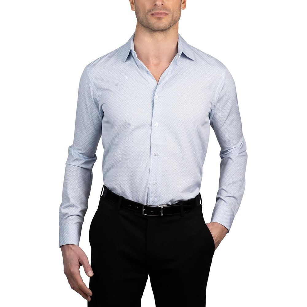 image:imageNautica Mens Slim FitBlue Leaf Print