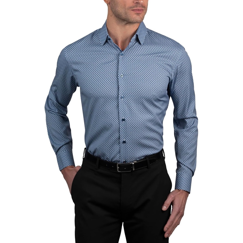image:imageNautica Mens Slim FitBlue Sailboat Print
