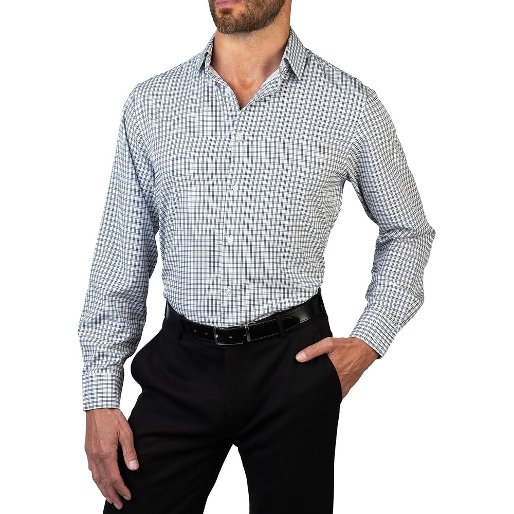 image:imageNautica Mens Slim FitWhite Navy Stripes