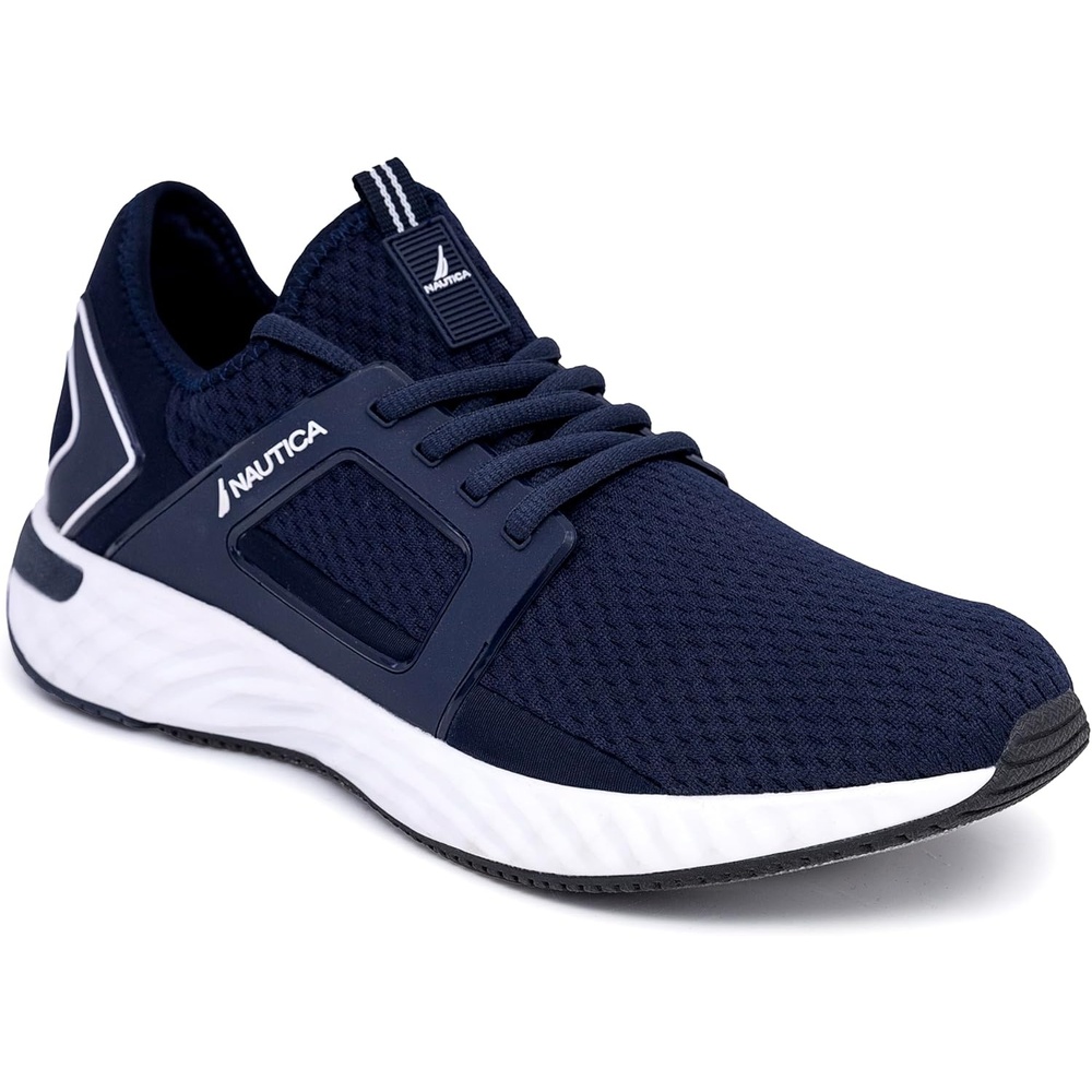 image:imageNautica Mens Sneakers Athletic Comfortable Casual LaceUp Fashion Walking ShoesNavy White Aron