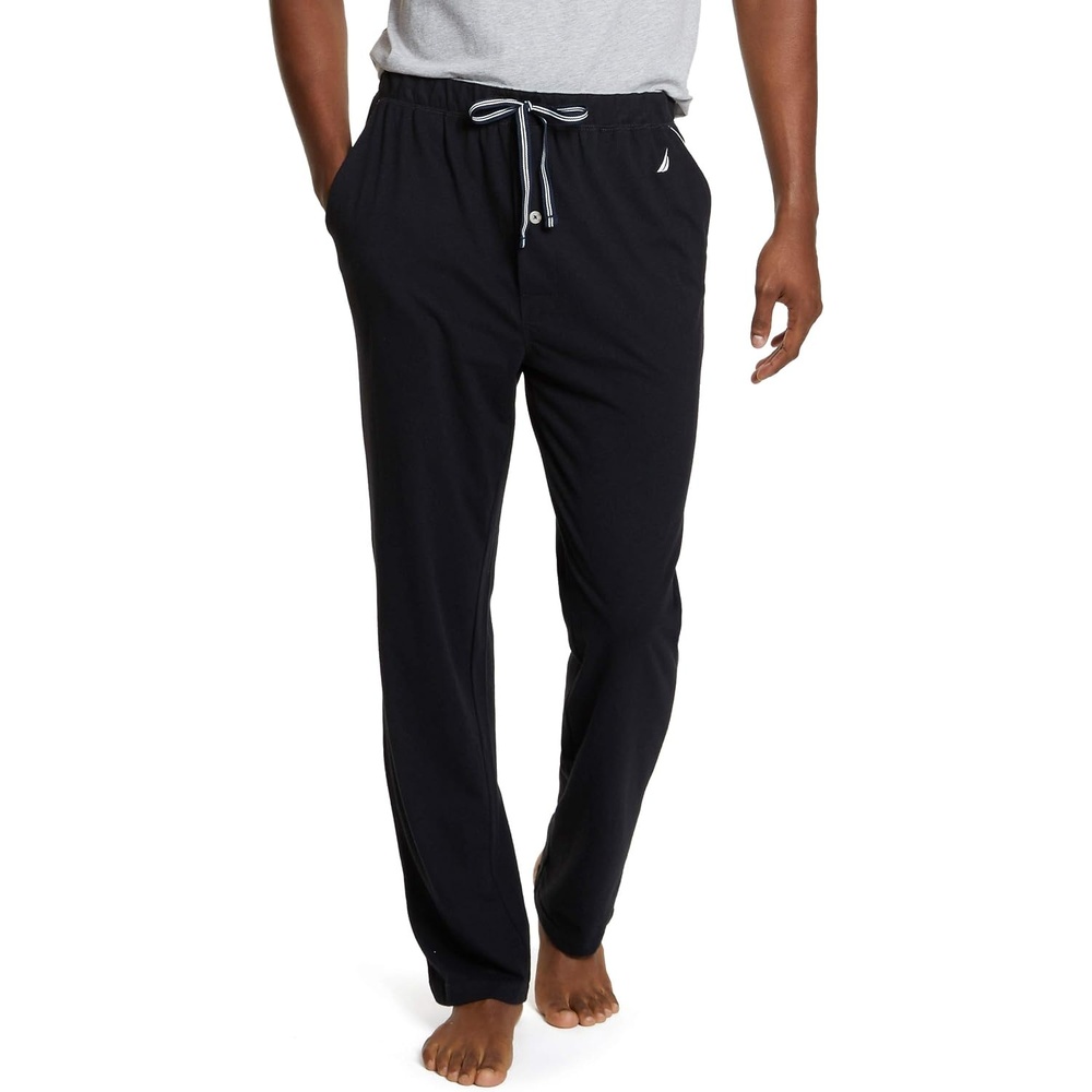 image:imageNautica Mens Soft Knit Sleep Lounge PantTrue Black
