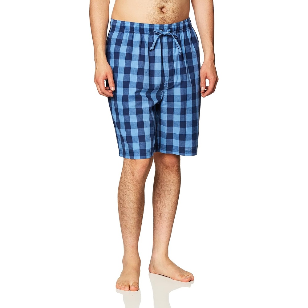image:imageNautica Mens Soft Woven 100 Cotton Elastic Waistband Sleep Pajama ShortNavy