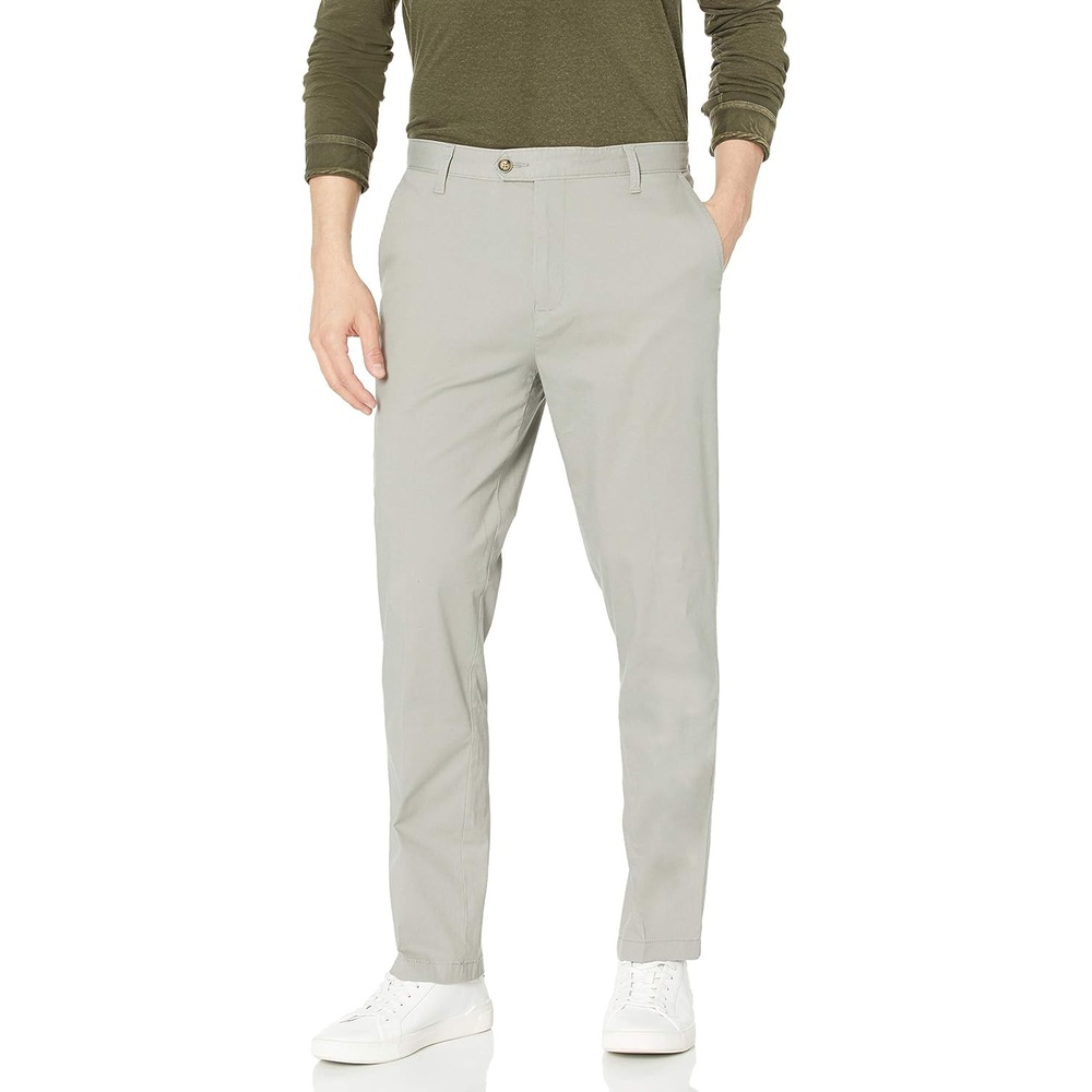 image:imageNautica Mens Stretch Chino PantsNeutral Grey