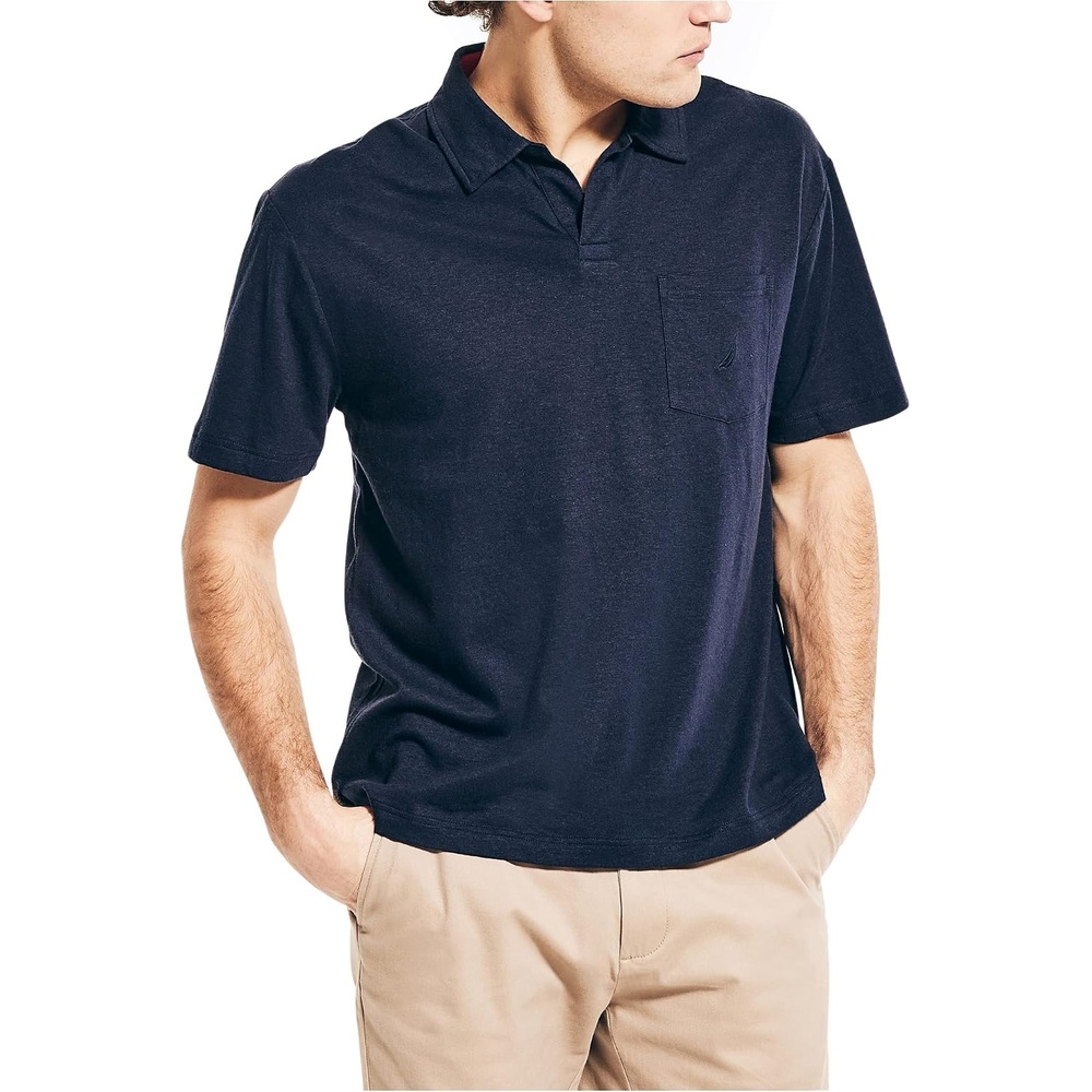 image:imageNautica Mens Sustainably Crafted Classic Fit PoloNavy Blue