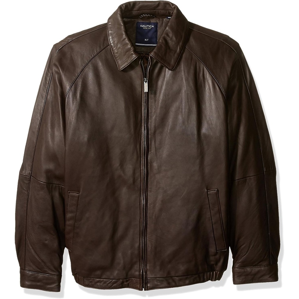 image:imageNautica Mens Wool Blend Lightweight Insulated Jacket Printed Daimond Quilted InteriorChocolate