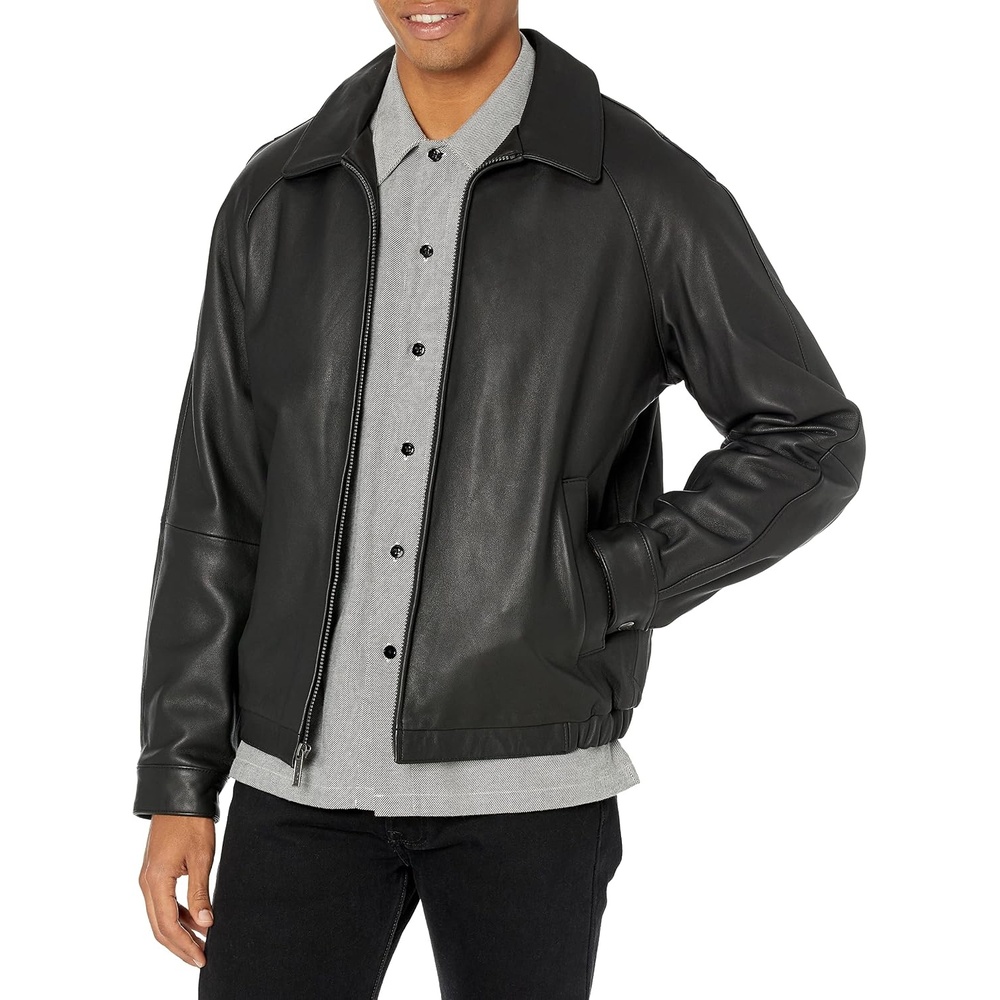 image:imageNautica Mens Wool Blend Lightweight Insulated Jacket Printed Daimond Quilted InteriorDk Blk