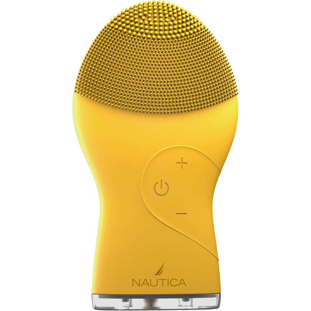 image:imageNautica PC120 Facial Cleansing Brush Made with UltraHygienic Soft Silicone Waterproof Rechargeable Vibrating Face Exfoliator Scrub Brush with Sonic Technology for Men amp Women Hy PurpleSummer Sun