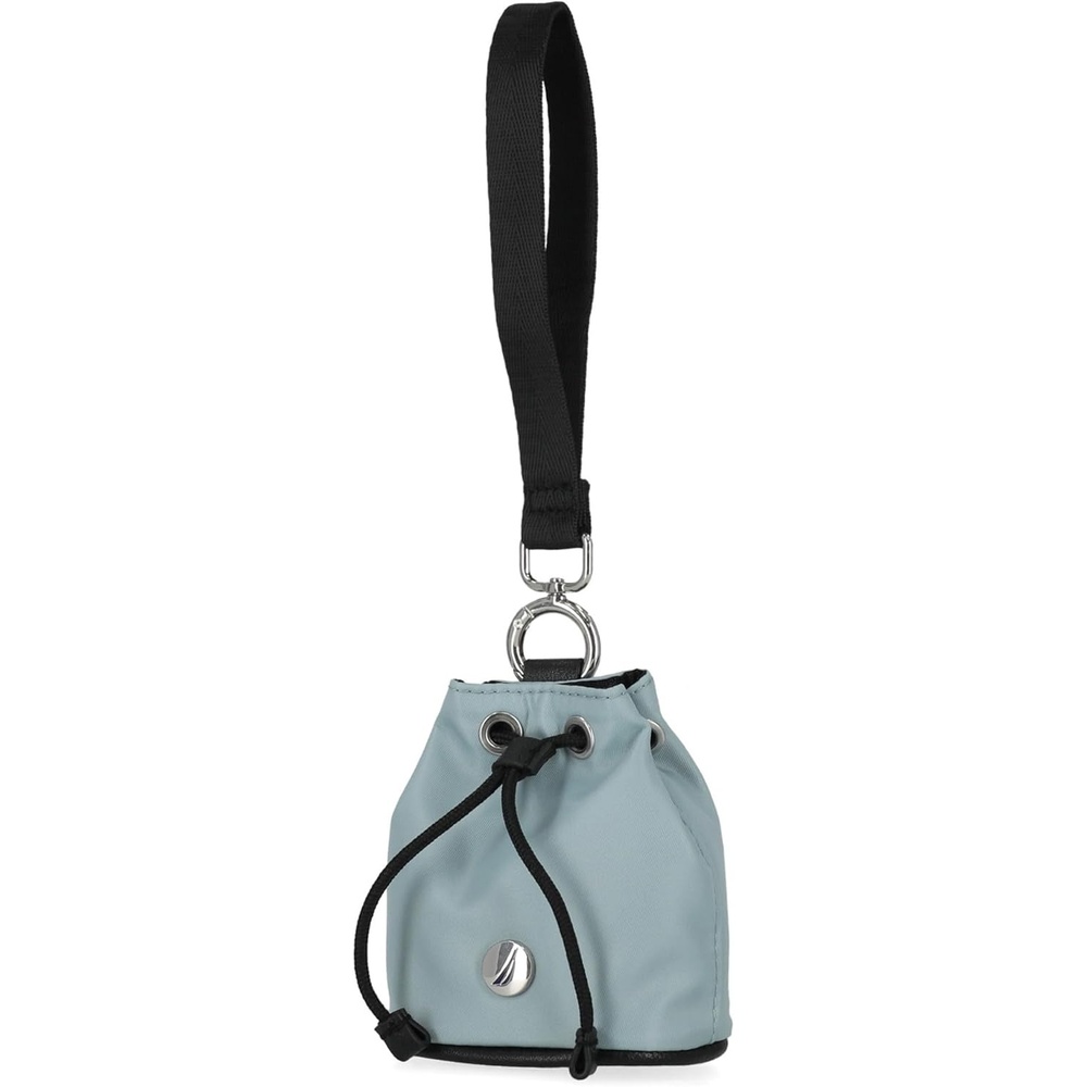 image:imageNautica Sea Spray Drawstring Wallet Coin Purse Mini Pouch Charm with Wristlet BlackSage