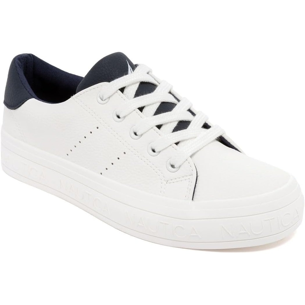 image:imageNautica Women Fashion Sneaker LaceUp Tennis Casual Shoes for LadiesWhite Navykildate