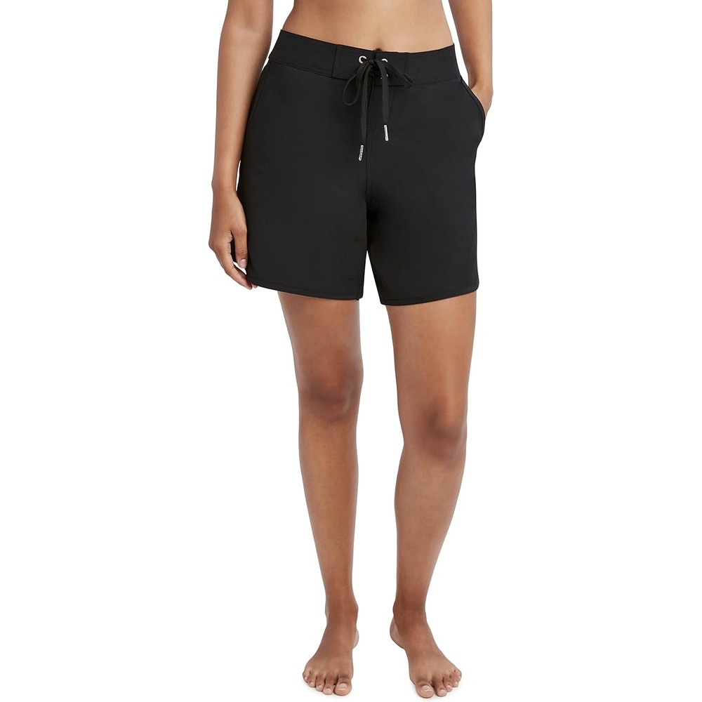 image:imageNautica Womens Board Shorts 7 Inseam  Quick Dry Swim Shorts UPF Sun Protection Swim BottomsBlack