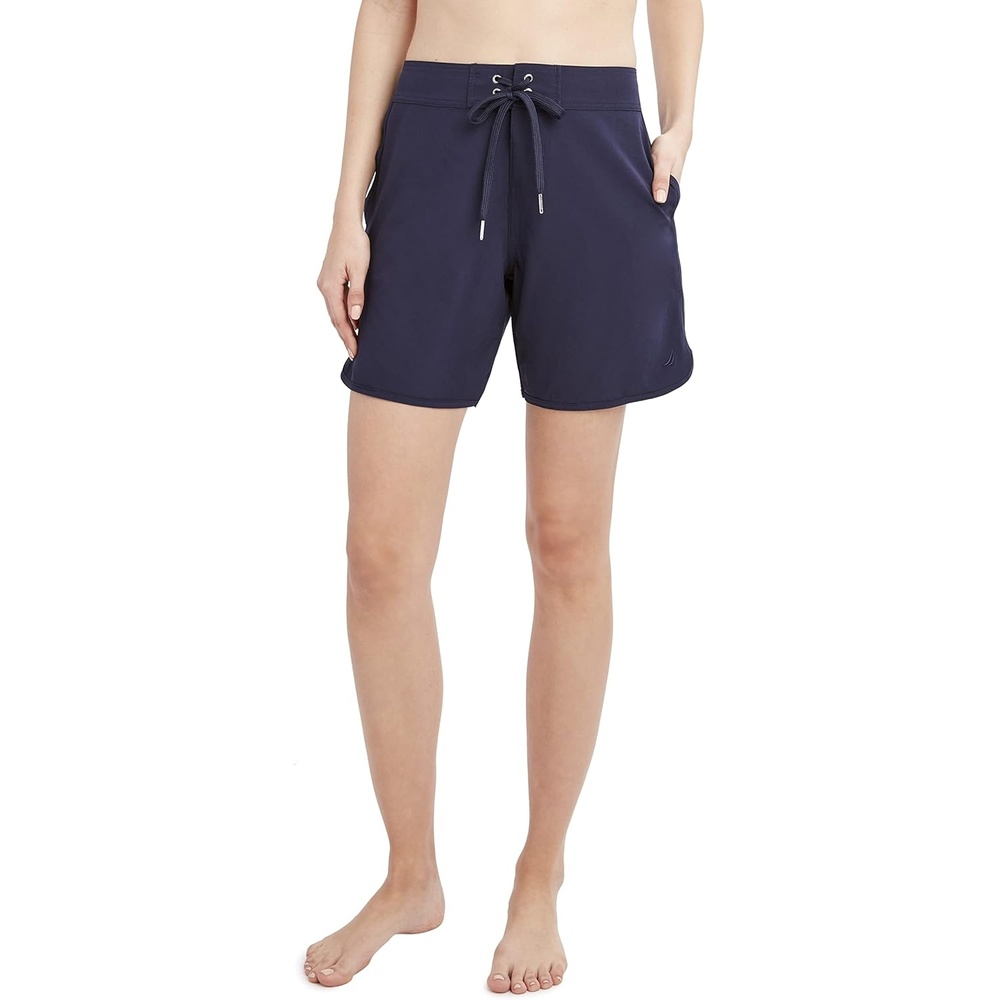 image:imageNautica Womens Board Shorts 7 Inseam Quick Dry Swim Shorts UPF Sun Protection Swim BottomsDeep Sea