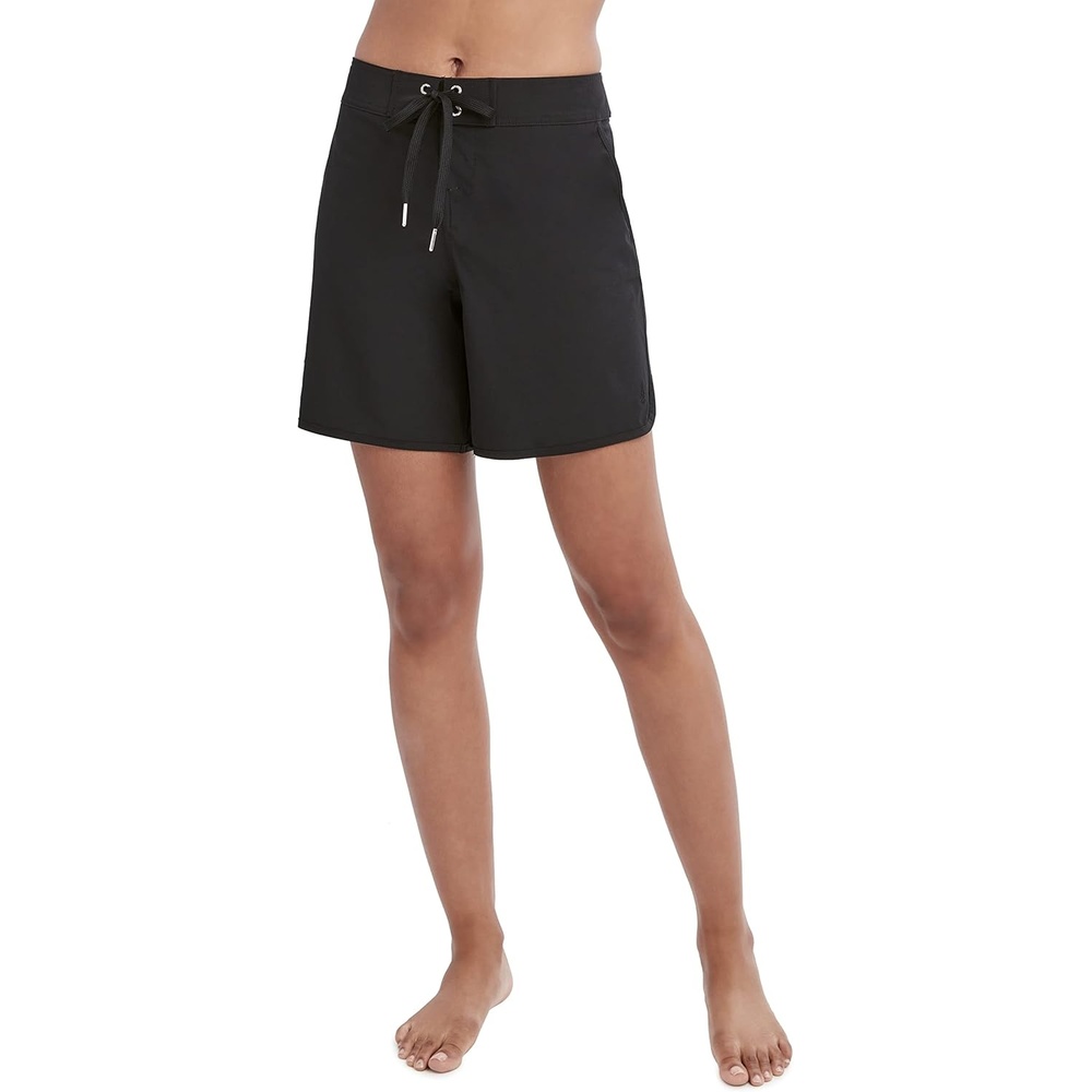 image:imageNautica Womens Board Shorts 9 Inseam Quick Dry Swim Shorts Swimsuit Bottom Bikini Cover Up BeachwearBlack