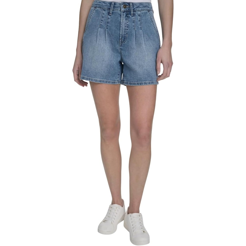 image:imageNautica Womens Denim Pleated Jean Fashion ShortsLola Wash