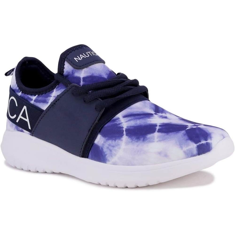 image:imageNautica Womens Fashion Sneaker LaceUp Jogger Running Shoe Casual Walking Tennis SneakerBlue Tie Dye