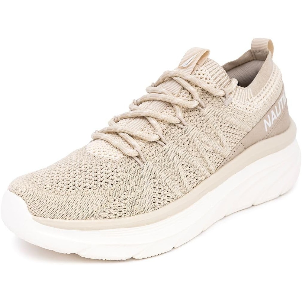 image:imageNautica Womens Fashion Sneaker LaceUp Running Shoe Casual Max Cushioning Walking Tennis SneakerKhakithemba