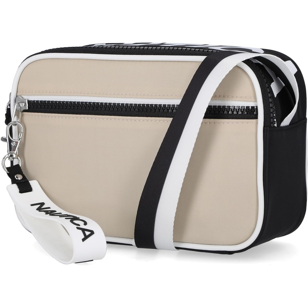 image:imageNautica Womens High Seas Camera CrossbodyBilateral Oatmeal