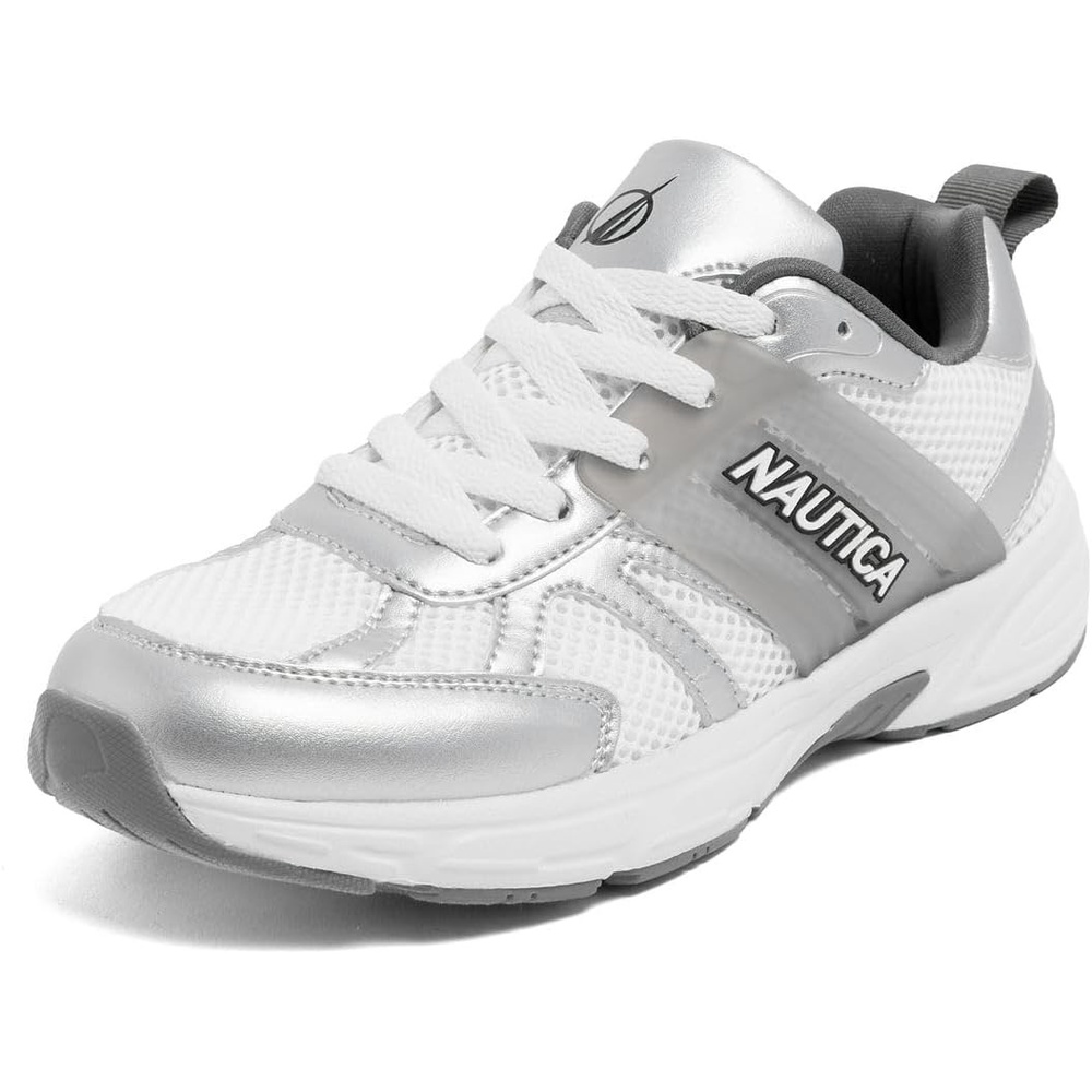 image:imageNautica Womens Lightweight Athletic Running SneakersNagiwhite Silver