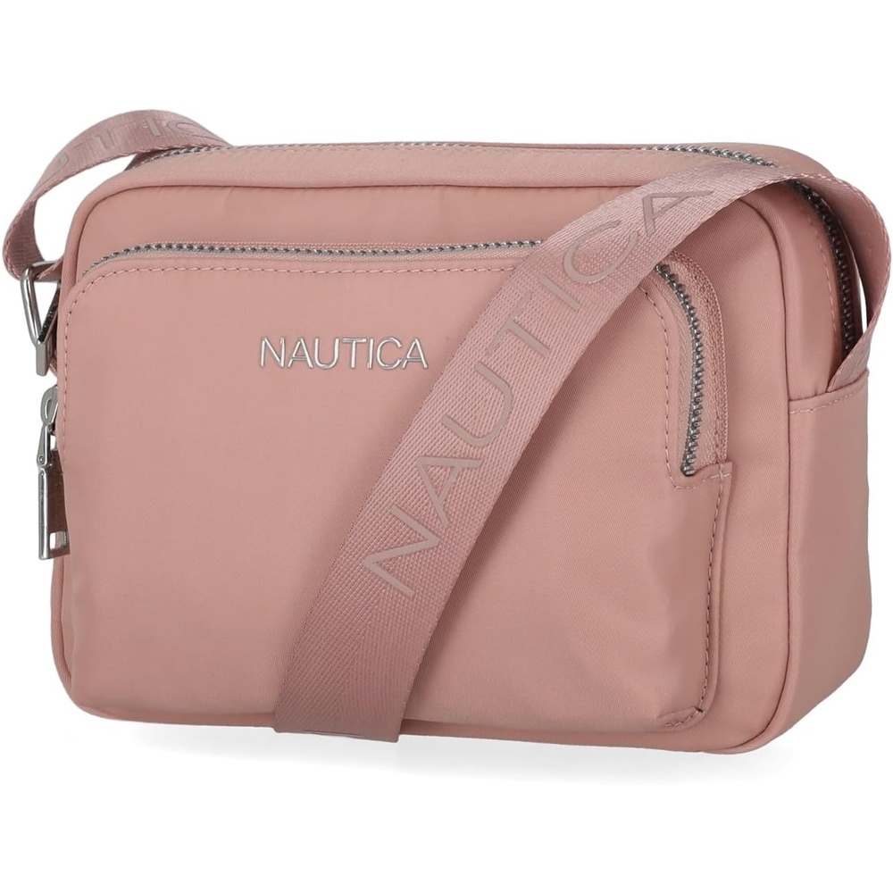 image:imageNautica Womens Out and About Adjustable Crossbody Bag Purse AdjustableBlush Nylon