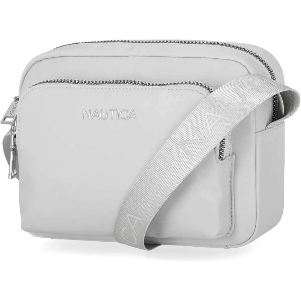 image:imageNautica Womens Out and About Adjustable Crossbody Bag Purse AdjustableIce Nylon