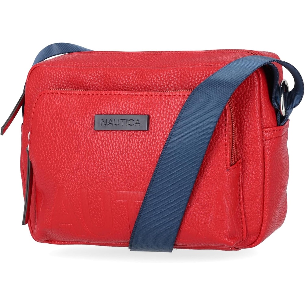 image:imageNautica Womens Out and About Adjustable Crossbody Bag Purse AdjustableRed