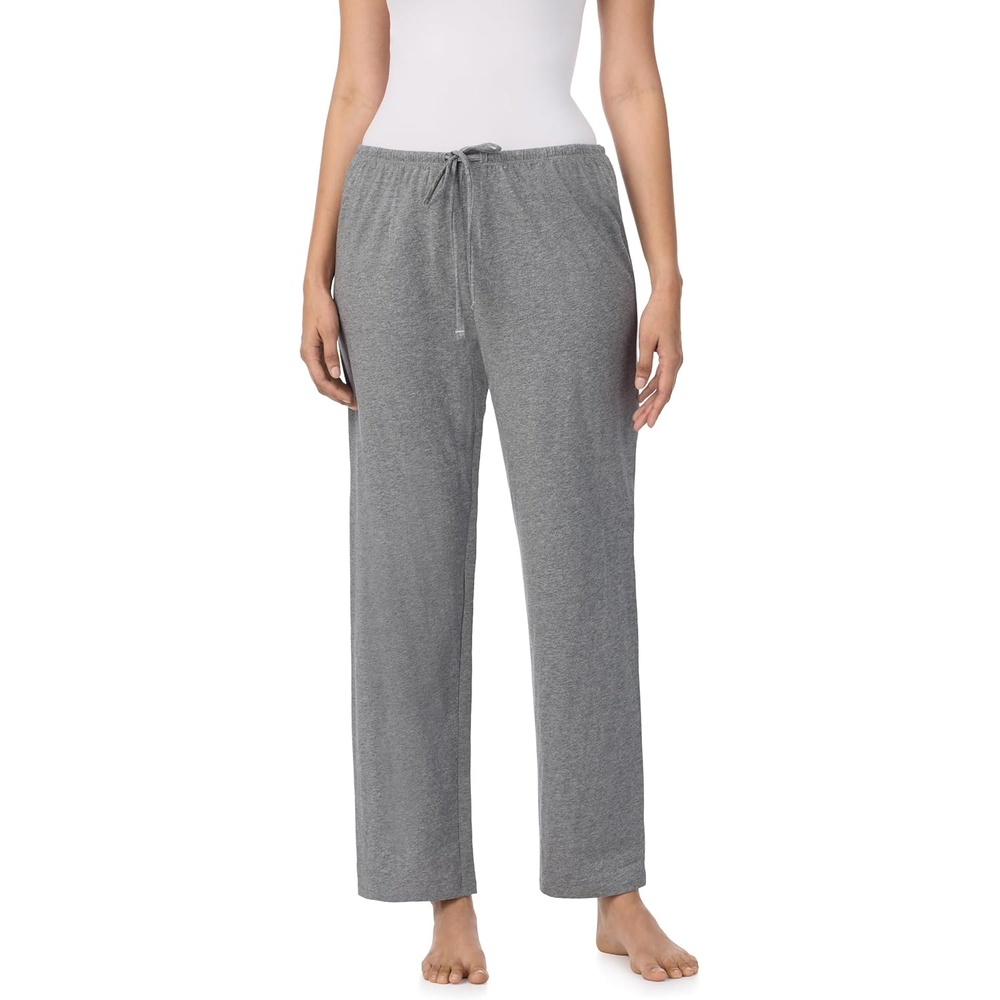 image:imageNautica Womens Pajama Pants Lightweight Wide Leg Lounge Pants Cotton Knit Jersey Sleepwear Loungewear PJs for WomenHeather Grey