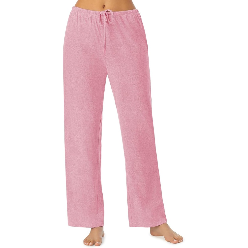 image:imageNautica Womens Pajama Pants Lightweight Wide Leg Lounge Pants Cotton Knit Jersey Sleepwear Loungewear PJs for WomenHeather Pink