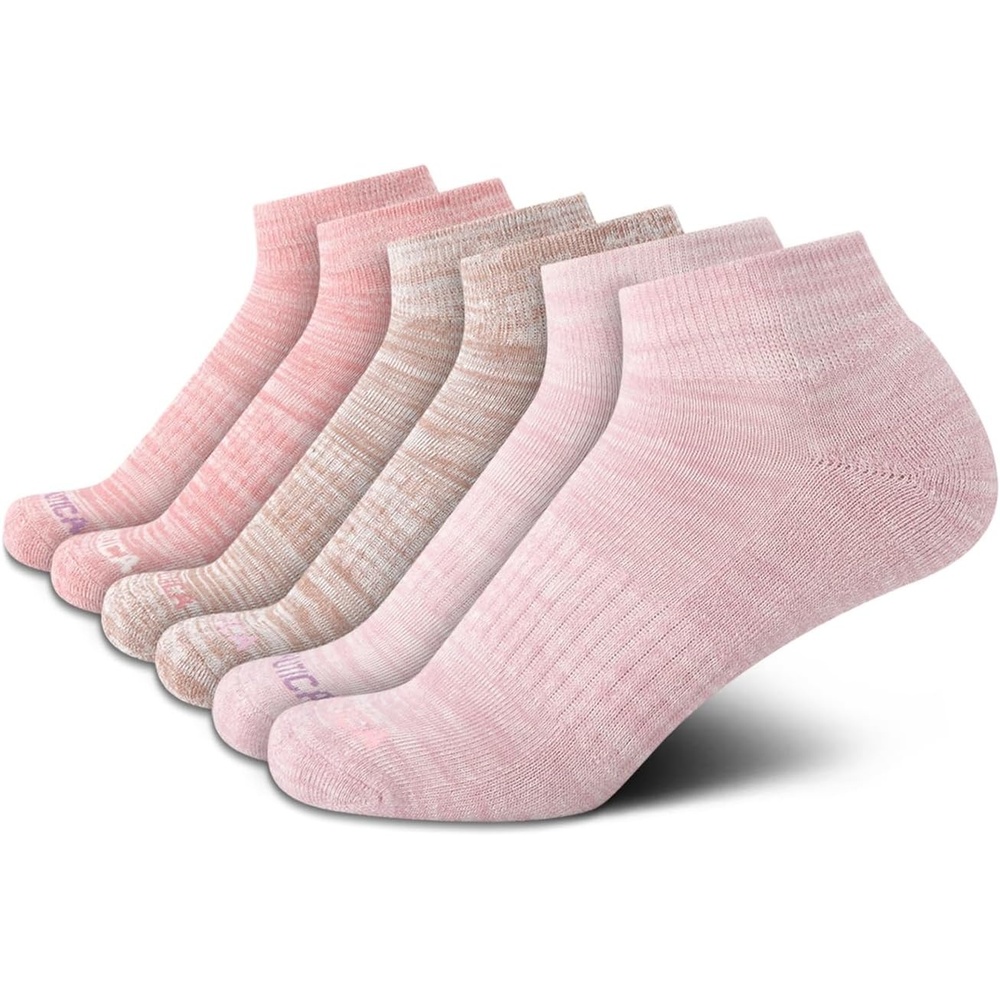 image:imageNautica Womens Quarter Socks  6 Pack Cushioned Athletic Performance Breathable Mesh Womens Ankle Socks Sizes 410Mauve Assorted