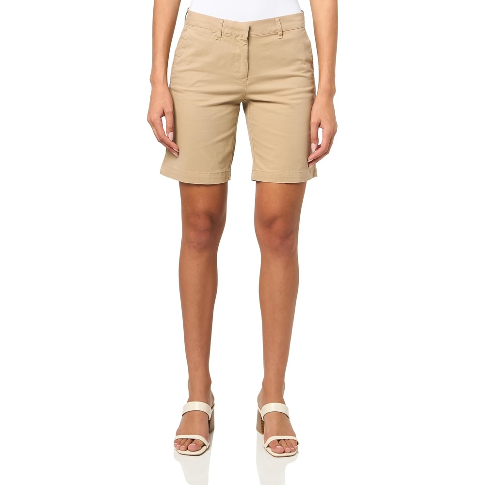 image:imageNautica Womens Riviera Chino Twill 9 Inch Inseam ShortsRope