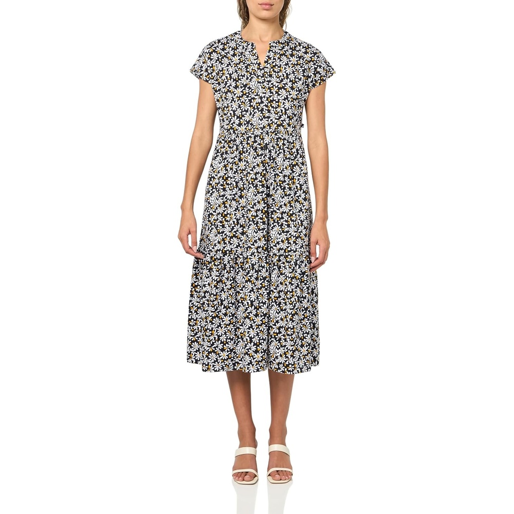 image:imageNautica Womens Short Sleeve Midi Knit Soft DressNight Sky Multi